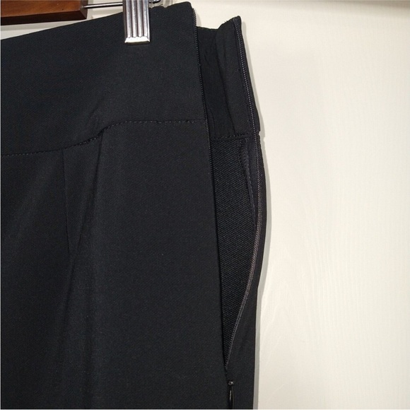Good American The Exec Pants Womens Size 3 L Black  Ankle-Zip Stretch High Rise - Picture 5 of 9